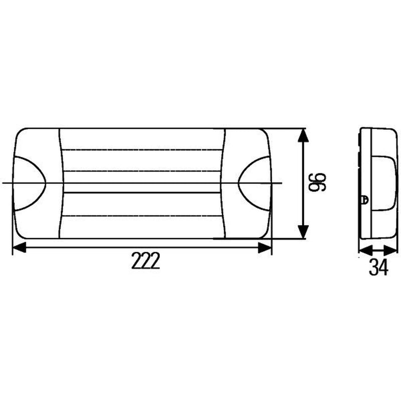 Hella Tail Light / Lamp LED Right 2SD 980 613-211