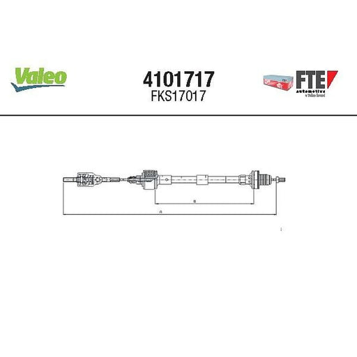 Valeo Clutch Control Cable Pull 4101717