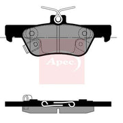 Apec Rear Brake Pad Set PAD2401