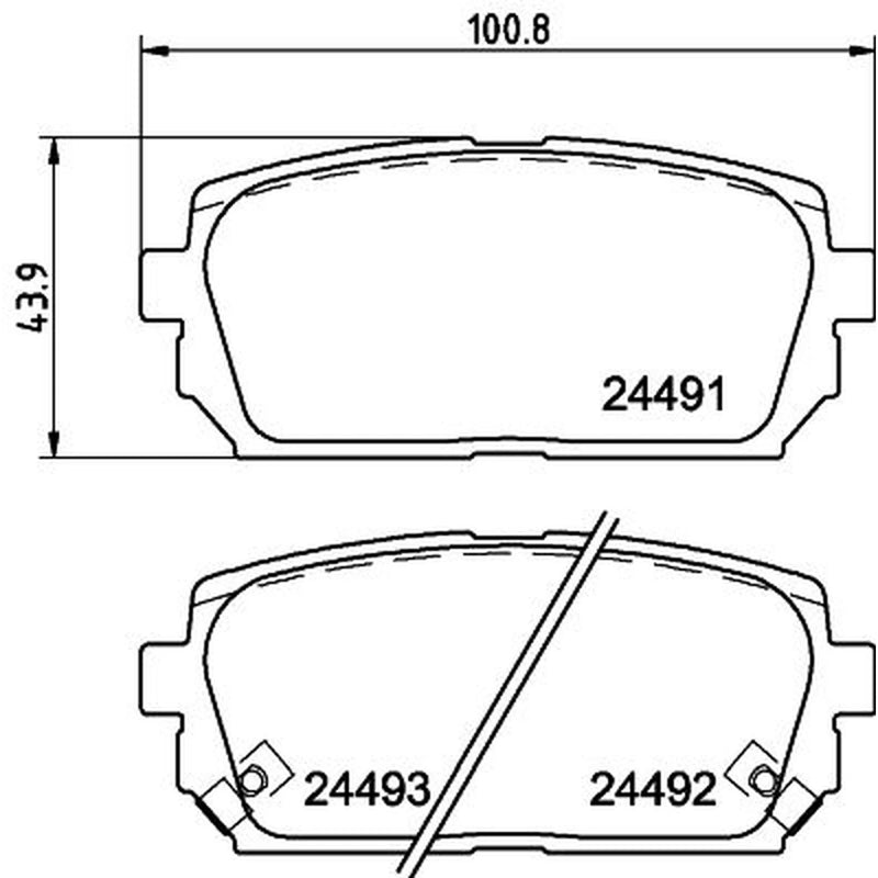 DON Rear Brake Pad Set PCP1510