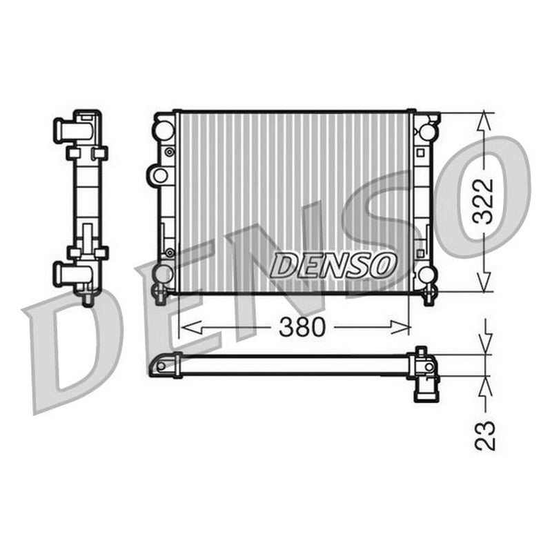 Denso Engine Radiator DRM99001