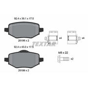 Textar Rear Brake Pad Set 2619801