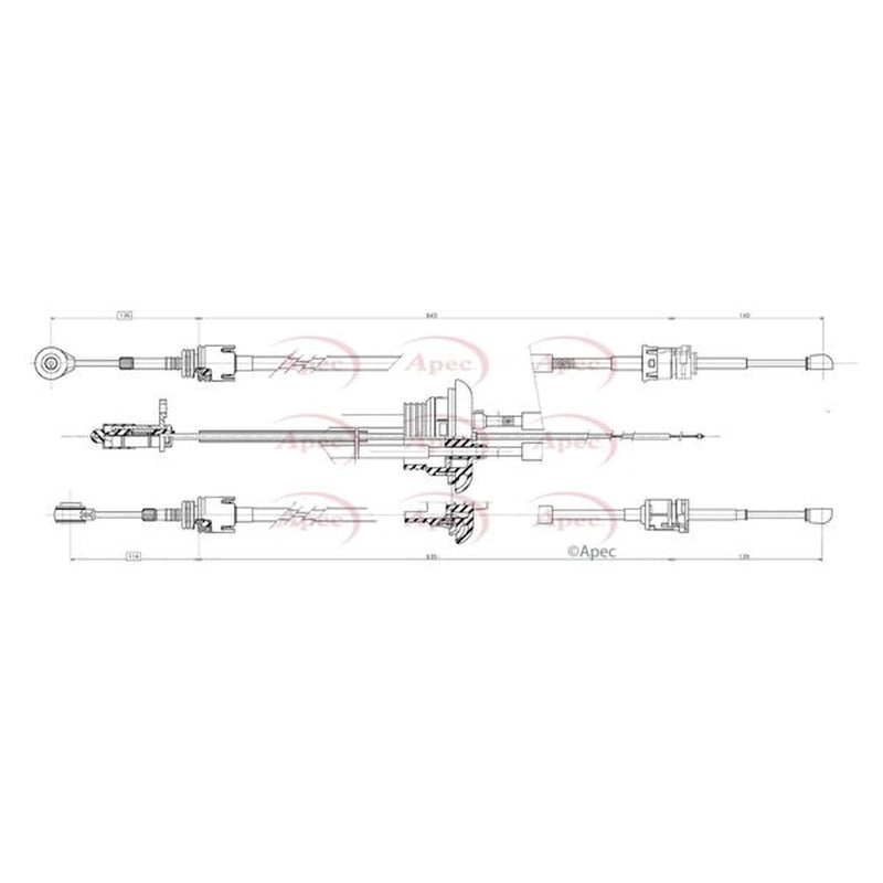 Apec Manual Transmission Cable Pull CAB7020