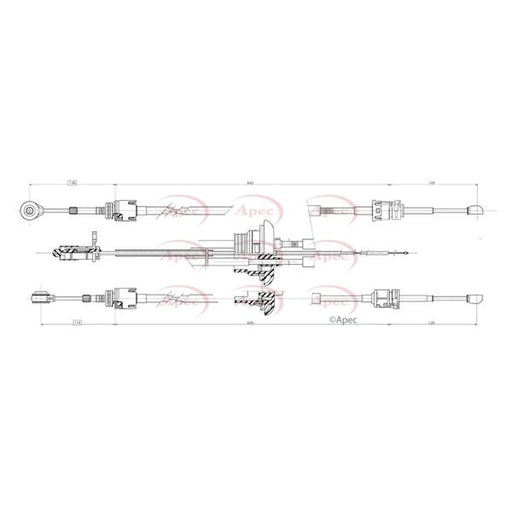 Apec Manual Transmission Cable Pull CAB7020