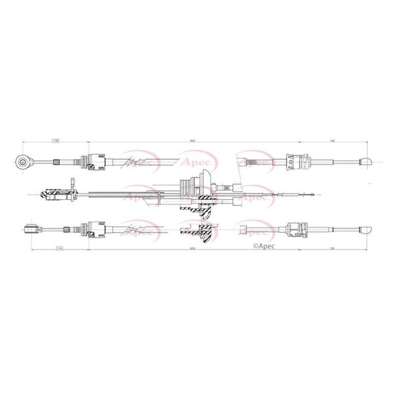 Apec Manual Transmission Cable Pull CAB7020