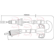 Apec Handbrake Cable Left Rear CAB1510