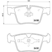 Brembo 4 x Rear Brake Pad Set P50116