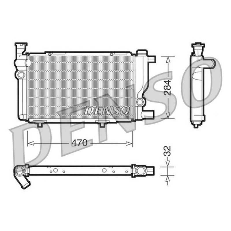 Denso Engine Radiator DRM21013