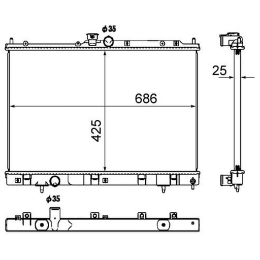 Mahle Engine Radiator CR 1883 000S