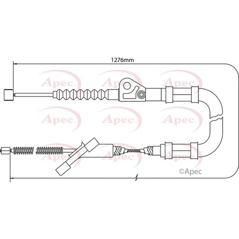 Apec Handbrake Cable Right Rear CAB1437