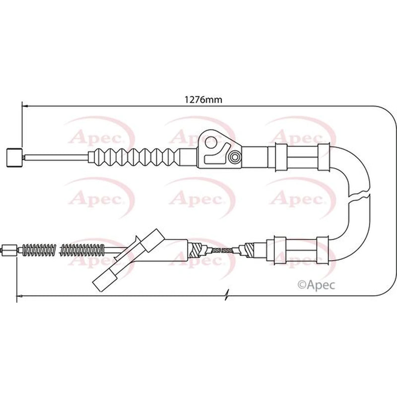 Apec Handbrake Cable Right Rear CAB1437