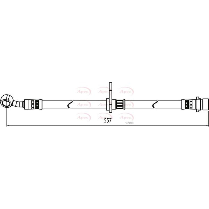 Apec Brake Hydraulic Hose Line Front Right HOS3993