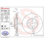 Brembo 2 x Front Brake Discs 09.B498.11
