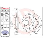 Brembo 2 x Slotted Rear Brake Discs 09.C181.21