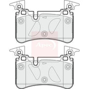 Apec Rear Brake Pad Set PAD1678