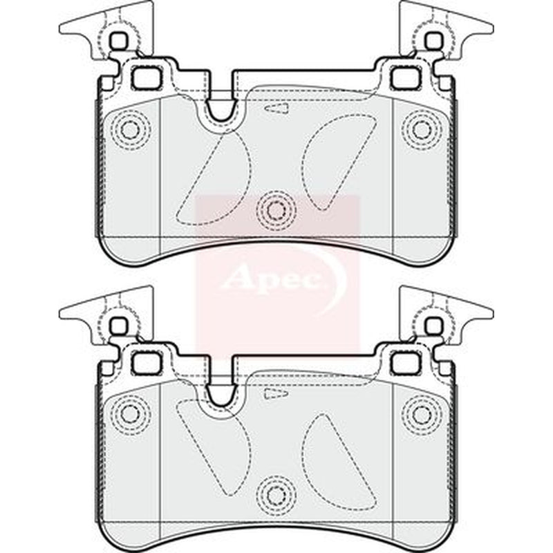 Apec Rear Brake Pad Set PAD1678
