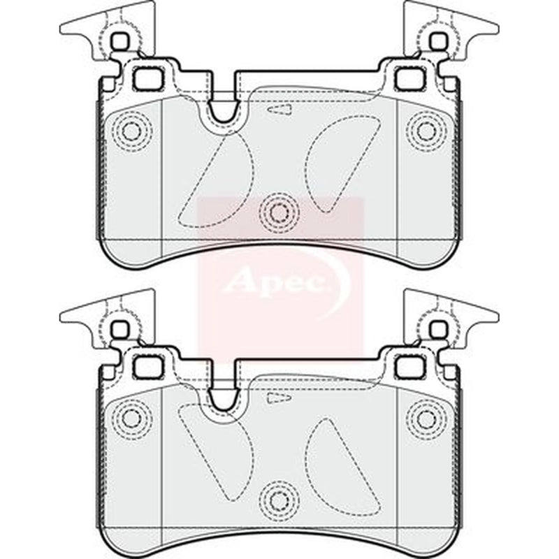 Apec Rear Brake Pad Set PAD1678