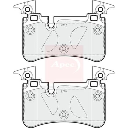 Apec Rear Brake Pad Set PAD1678
