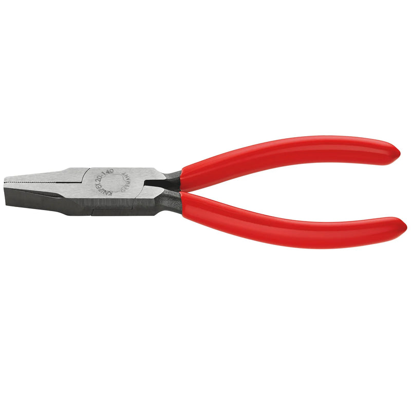 KNIPEX Flat Nose Pliers 140mm, Knurled Grip