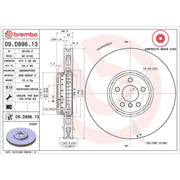 Brembo 2 x Aluminium Front Brake Disc Hub Brake Discs 09.D895.13