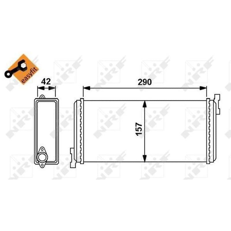 NRF Heater Matrix Core Heat Exchanger 54240