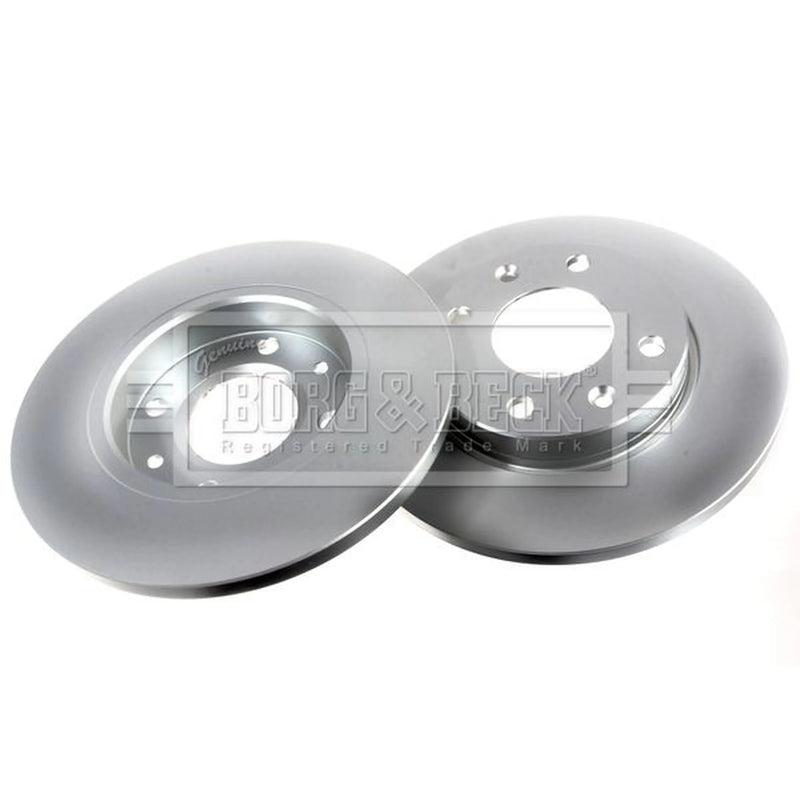 Borg & Beck 2 x Solid Front Brake Discs BBD4098