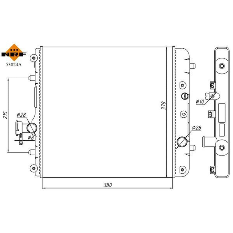 NRF Engine Radiator 53824A