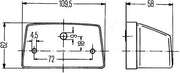 Hella 2KA 003 389-217 Licence Plate Light