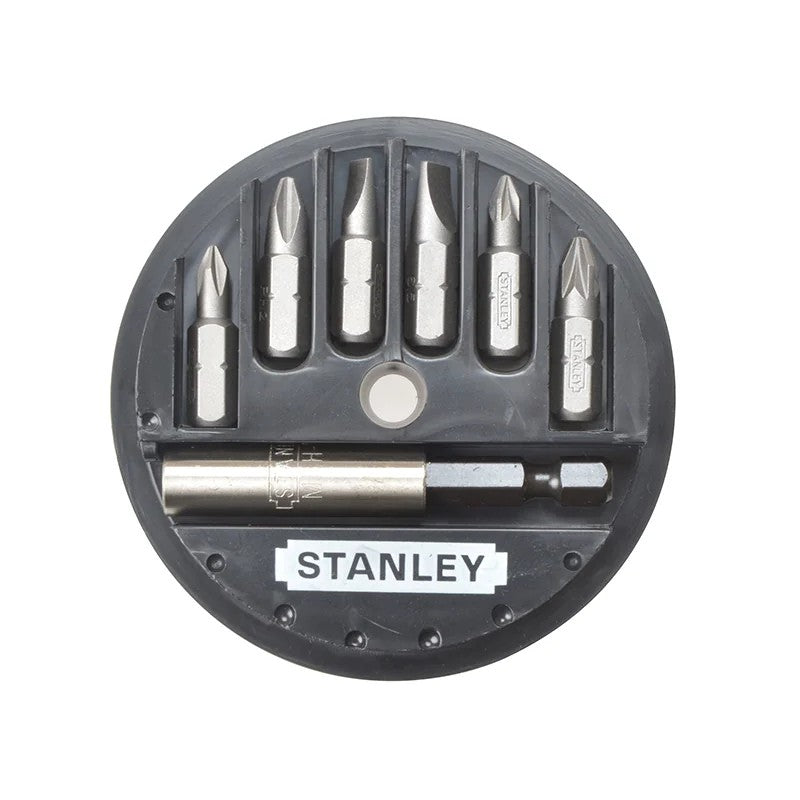 STANLEY® Hand Tools Slotted/Phillips/Pozidriv Insert Bit Set, 7 Piece - 1-68-737