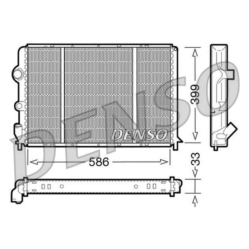 Denso Engine Radiator DRM23050