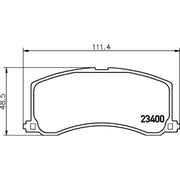 Mintex Front Brake Pad Set MDB1740