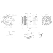Hella Air Conditioning Compressor 8FK 366 201-021