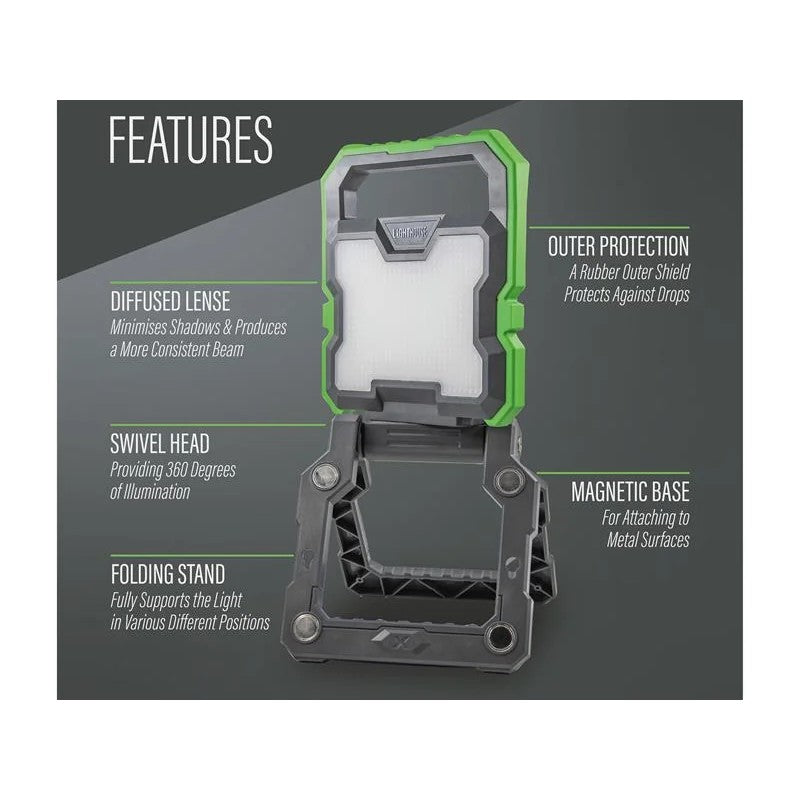 Lighthouse Rechargeable Work Light 2000 Lumens - AST331 - 2000LM