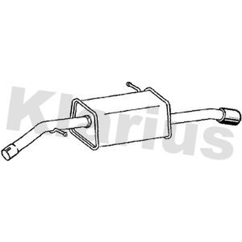 Klarius Box With Centre Pipe Rear CN670G