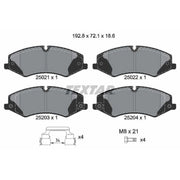 Textar Front Brake Pad Set 2502201