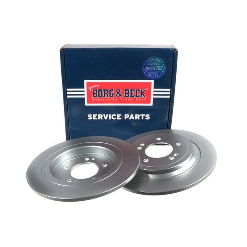 Borg & Beck 2 x Solid Rear Brake Discs BBD5564