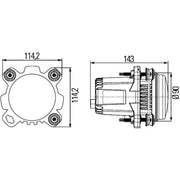 Hella Headlight both sides 1ML 012 488-031 1545058 1ML 012 488-031
