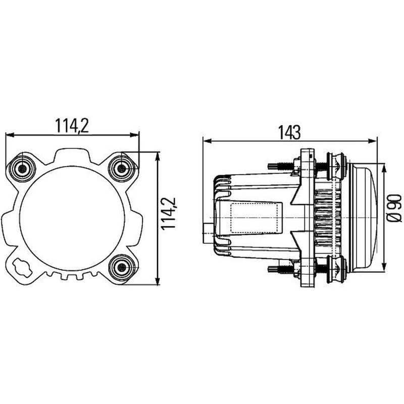 Hella Headlight both sides 1ML 012 488-031 1545058 1ML 012 488-031