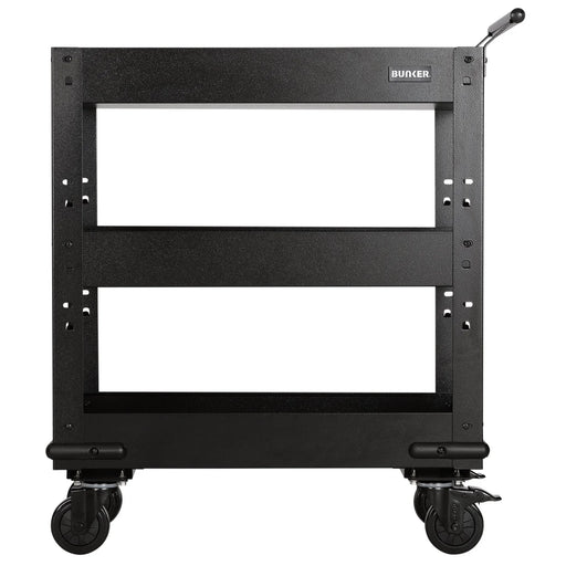 Bunker 3 Tier Trolley with Pull Handle and Hardwood Worktop, 714mm