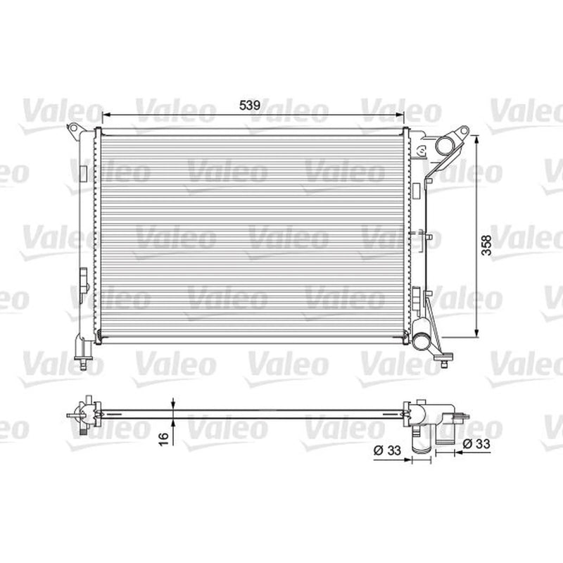 Valeo Engine Radiator 701730