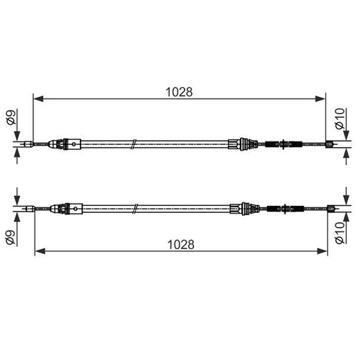Bosch Handbrake Cable Centre 1 987 482 423