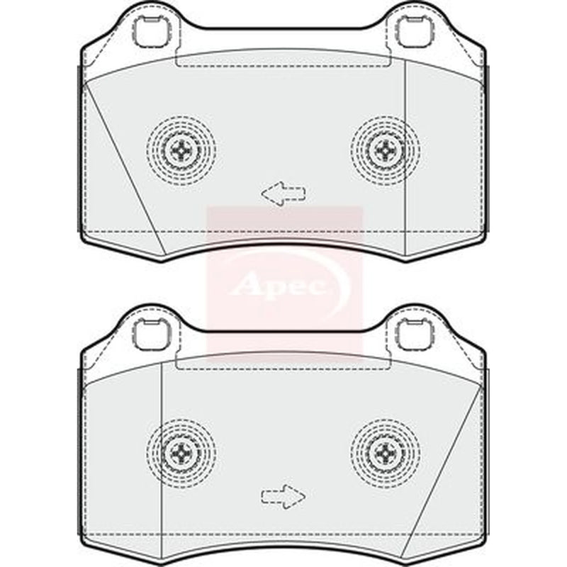 Apec Front Brake Pad Set PAD1661