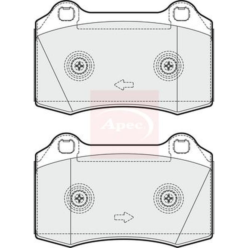 Apec Front Brake Pad Set PAD1661