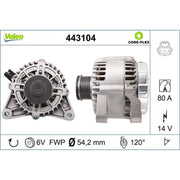 Valeo Car Alternator 12V 443104