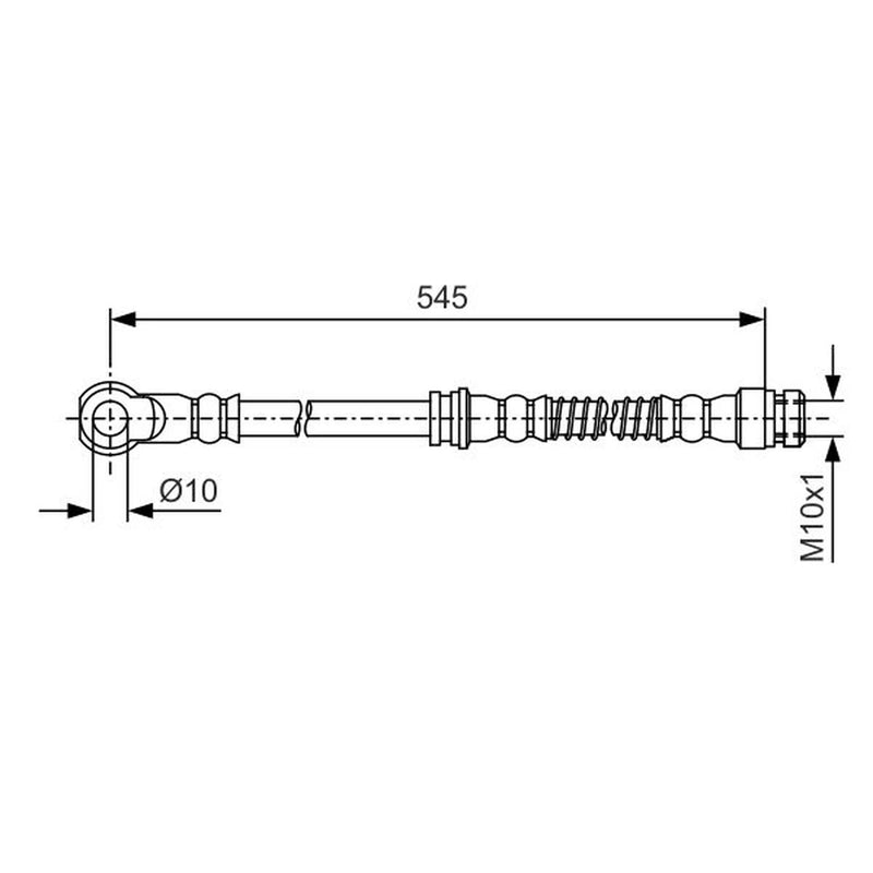 Bosch Brake Hydraulic Hose Line Front 1 987 481 724