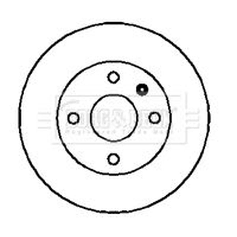 Borg & Beck 2 x Solid Rear Brake Discs BBD4320