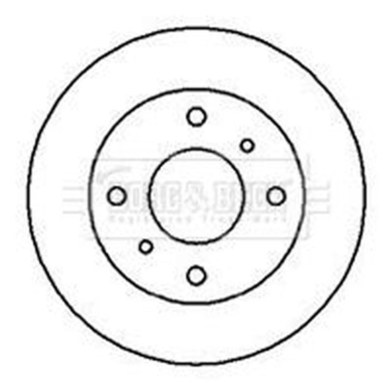 Borg & Beck 2 x Vented Front Brake Discs BBD4941