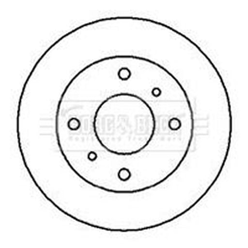 Borg & Beck 2 x Vented Front Brake Discs BBD4941