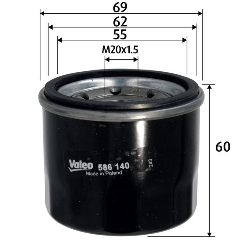Valeo Engine Oil Filter 586140