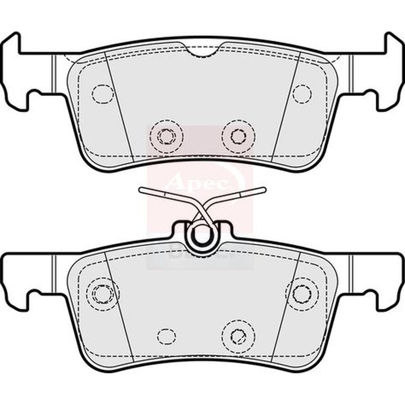 Apec Rear Brake Pad Set PD3848